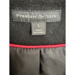Preston & York  Black Wool Coat Women L Merino Wool Blend Classic Jacket Photo 4