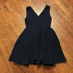 Sandro V Neck A Line Flowy Crepe Dress Photo 3