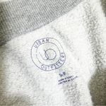 Urban Outfitters  Gray V-Neck Oversized Cropped Sweatshirt Size S Photo 2