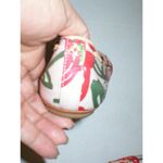 Coach New Womens Authentic Flats Satin Leather 5.5 6 Red Ivory Tassels Shoes Log Photo 4