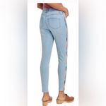 Knox Rose  Light Blue Skinny Jeans with Multicolor Stripe Photo 1
