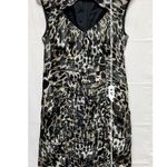 Nanette Lepore  Dress Size 8 100% Silk Peek-A-Boo Bodycon‎ Animal Print BBA Photo 6