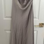 ZARA Cava Satin Camisole Dress Strap Open Back Photo 3