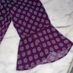 Stitch Fix 41 Hawthorn Women's Purple Flounce Sleeve Blouse Photo 4