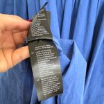 COS  Long-Sleeved Gathered Midi Dress Blue Size Small Photo 6