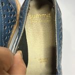 Summit by white mountain blue‎ perforated leather platform shoes size 39 Blue Photo 3