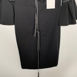 Alexis Amelia Off the Shoulder Midi Cocktail Dress Black Large New Womens Photo 8