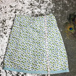 Boden Blue Floral Midi Skirt Green Size 10 Photo 9