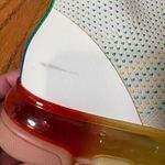 Michael Kors  Kendra Sock Sneakers Rainbow Sole Ankle Bootie White Size 6.5 Photo 8