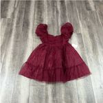 Joyfolie‎ Mia Joy Maroon Polka Dot Dress Red Size L Photo 1