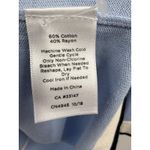 Talbots Sweater Womens 2X Blue Button Front Cardigan 3/4 Sleeve Contrast Trim Photo 3