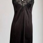 Komar Vintage Slip Dress Black Lace Trim M L Large XL 36 Photo 0