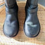 UGG  Rosen Black Shearling Lined Tall Leather Winter Boots Women’s 6 Photo 3