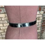 belt vegan leather goldtone buckle 1990s Black Photo 7