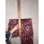 Anthropologie  Damask Jacquard Flare Pants Purple Floral Sz 8 NWT Photo 9