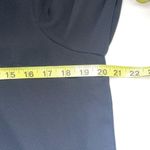 Who What Wear Black Tie Neck Long Sleeve Knee-length Shift Dress Photo 5