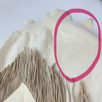 Vintage 80's Pioneer Wear Fringe Western Sweater Cream Tan Size Medium Chevron Photo 12