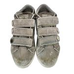 Jimmy Choo Ny Velvet Sneakers In Moonstone Grey Size 6.5 Photo 3