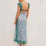 Free People Suddenly Fine Maxi Slip Dress Green Size L Photo 1