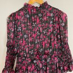 Urban Outfitters Laura Ashley Maisy Mock Neck Mini Dress Floral Shirred Black UO Photo 12