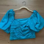 DO+BE  Teal Cropped Top Photo 3