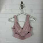 Victoria's Secret Victoria’s Secret Baby Pink Ribbed Cut Out Back Sports Bra Size S Photo 5