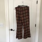 Cider Womens Floral Boho Patterned Pants Wide Leg Pull-On Size 2XL Brown NWT Photo 6