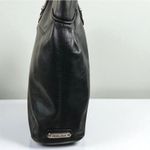 Perlina NEW YORK Leather Tote Shoulder Bag Black Office Business Everyday Travel Photo 5