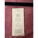 Eileen Fisher  Woman 3X Oval Short Cardigan Pink Linen Delave Jersey Open NWT Photo 3