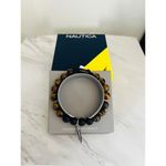 Nautica Tiger Eye Beaded Feather Charm Bracelet, Uni Sex, Brown/Black, NWT Photo 11