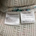 Rococo Sand Sunset Smocked Mini Dress Printed Bodycon White Blue Size M Photo 9