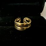 Ladies Stainless Steel Rose Gold Color Adjustable Toe Ring Photo 0