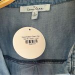 Lane Tree Women’s Denim Kara Button Down Sz Lg​ Blue Photo 3