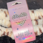 New Leopard Fur Headband with 2 black pom poms Photo 0
