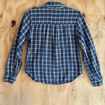 Vintage 579 Blue Plaid Button Down 100% Cotton Shirt Sz M Y2K Grunge Size M Photo 3