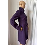 J.Crew Uptown Dress Purple coat pleated stand collar preppy size 2 Photo 14