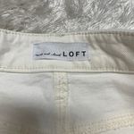 Loft Cream Button Front Wide Leg Jeans Sz 25 0 Photo 5