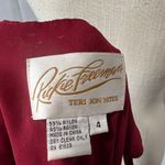 Ricki Freeman Teri Jon Nites beaded top Red Size 4 Photo 9