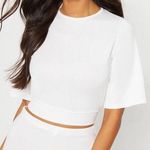 Pretty Little Thing White Crop Blouse Photo 0