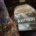 Kensie NWT   Women's Long Plaid Houndstooth Coat with Patch Pockets Woolblend Photo 11