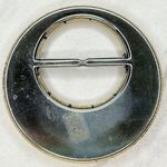 Vintage Plastic and Metal Metallic Gold Scarf Slide Shirt Tie Bar Belt Buckle Photo 1