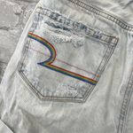 American Eagle  Outfitters Blue Jean Mom Shorts High-Waisted Distressed Photo 1