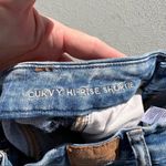 American Eagle AEO next level stretch curvy high-rise Shortie jean shorts Photo 5