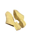 Ganni  City Round-Toe Low-Heel Mules Yellow Photo 5