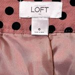Ann Taylor ‎ Loft Womens Pencil Skirt Size 0 Nude With Black Polka Dots Lined Photo 3