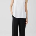 Eileen Fisher Womens  Stretch Jersey Knit Tapered Pant in Black size S Lagenlook Photo 0
