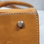 Kate Landry  Shoulder Bag Womens Medium Genuine Leather Tan Buckle Flap Photo 6