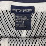 Boston Proper  Mini Skirt Size‎ 8 A-Line Pleated Bow Nautical Coastal Preppy Photo 3
