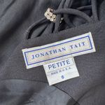 Vintage Jonathan Tait Black Mini Sleeveless Cocktail Party Dress High Neck Criss Size 6 Photo 8