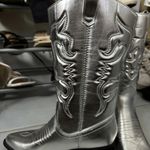 silver cowboy boots Size 7 Photo 2